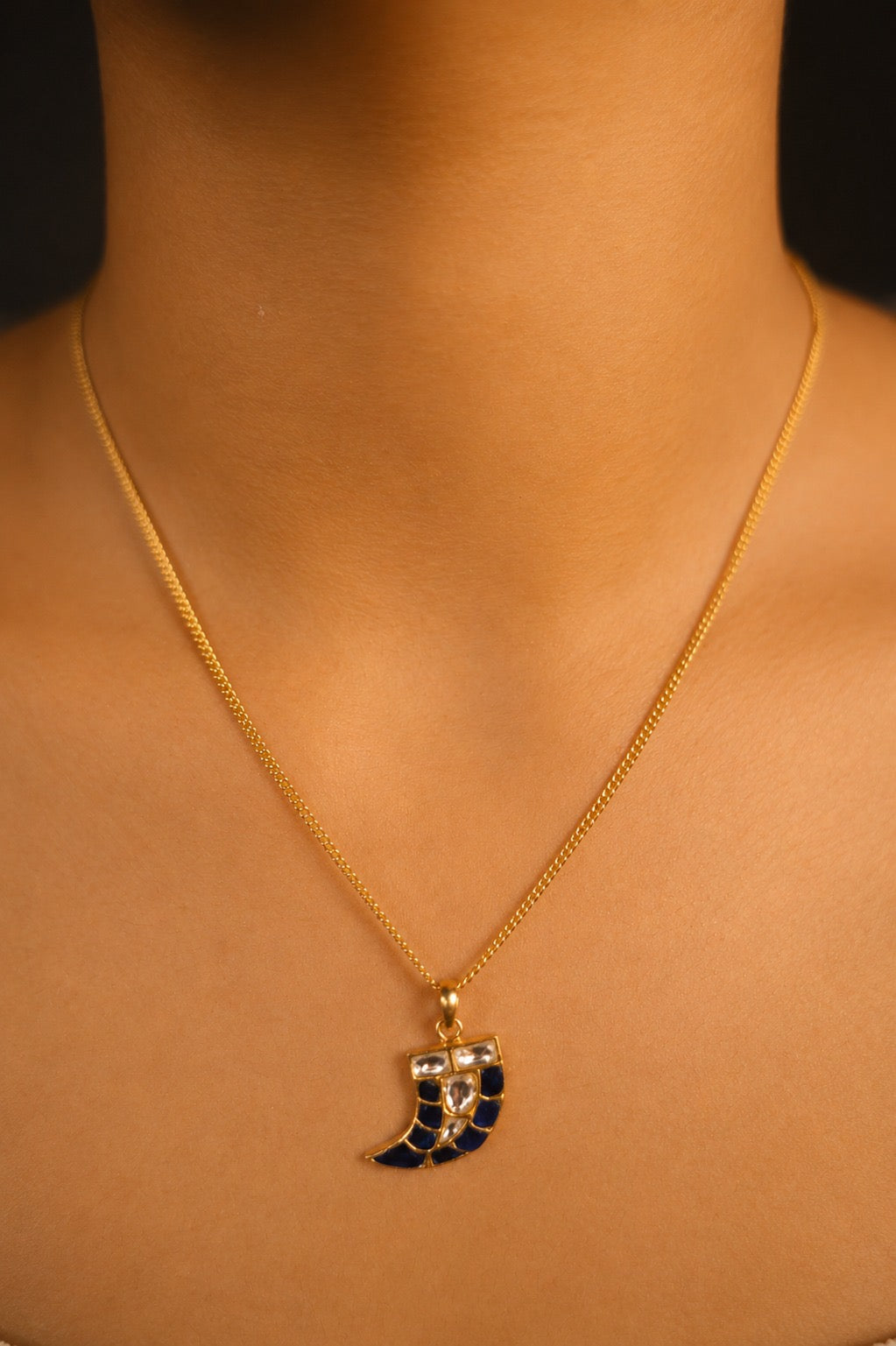 Horn Pendant Necklace