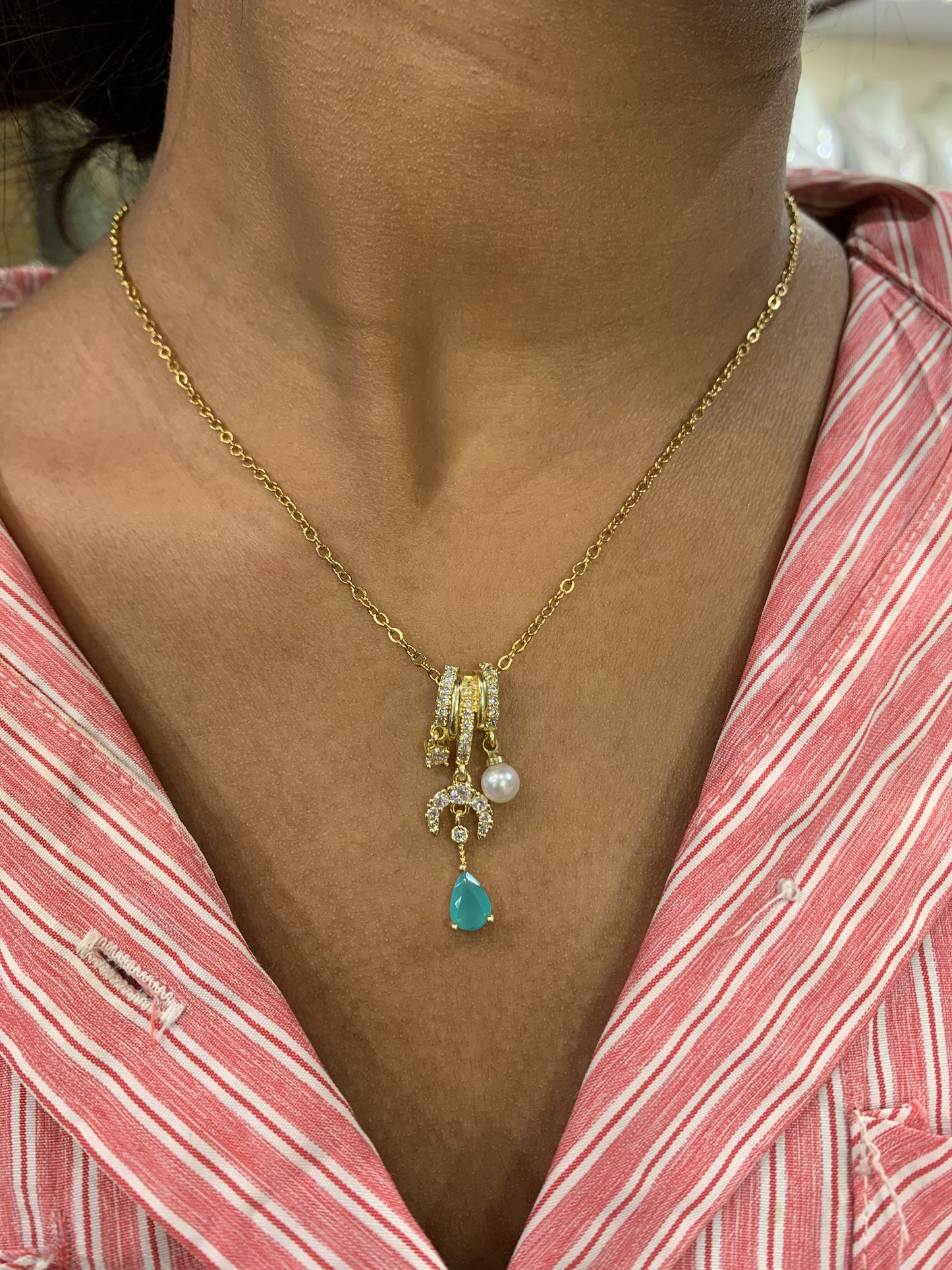 Luna & Turquoise Talisman Necklace