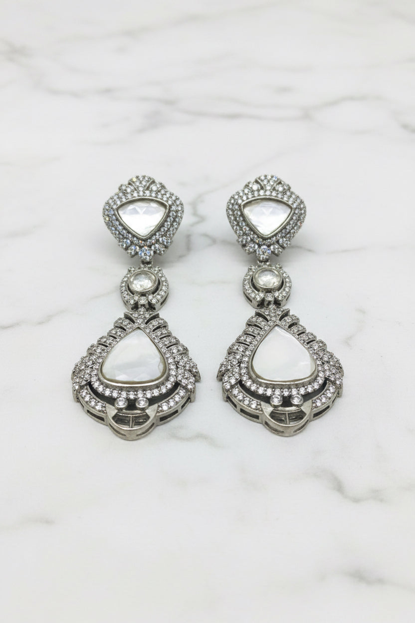 Luna Mother of Pearl Drop Earrings