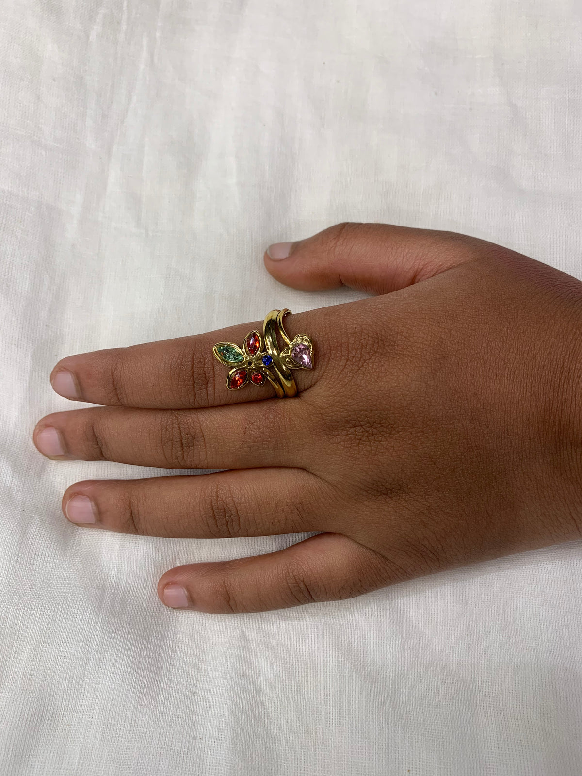 Petals & Gems Bloom Ring