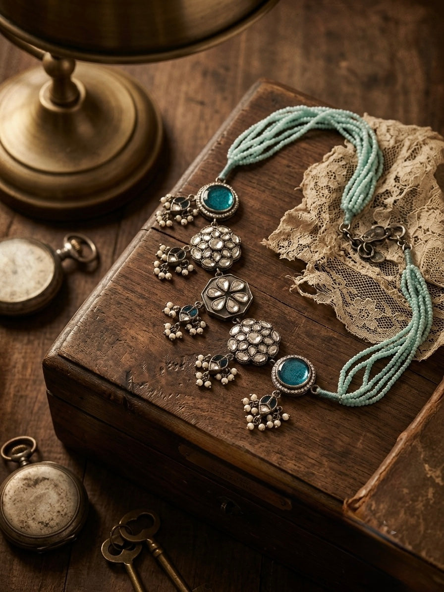 Nilufar Floral Choker Necklace