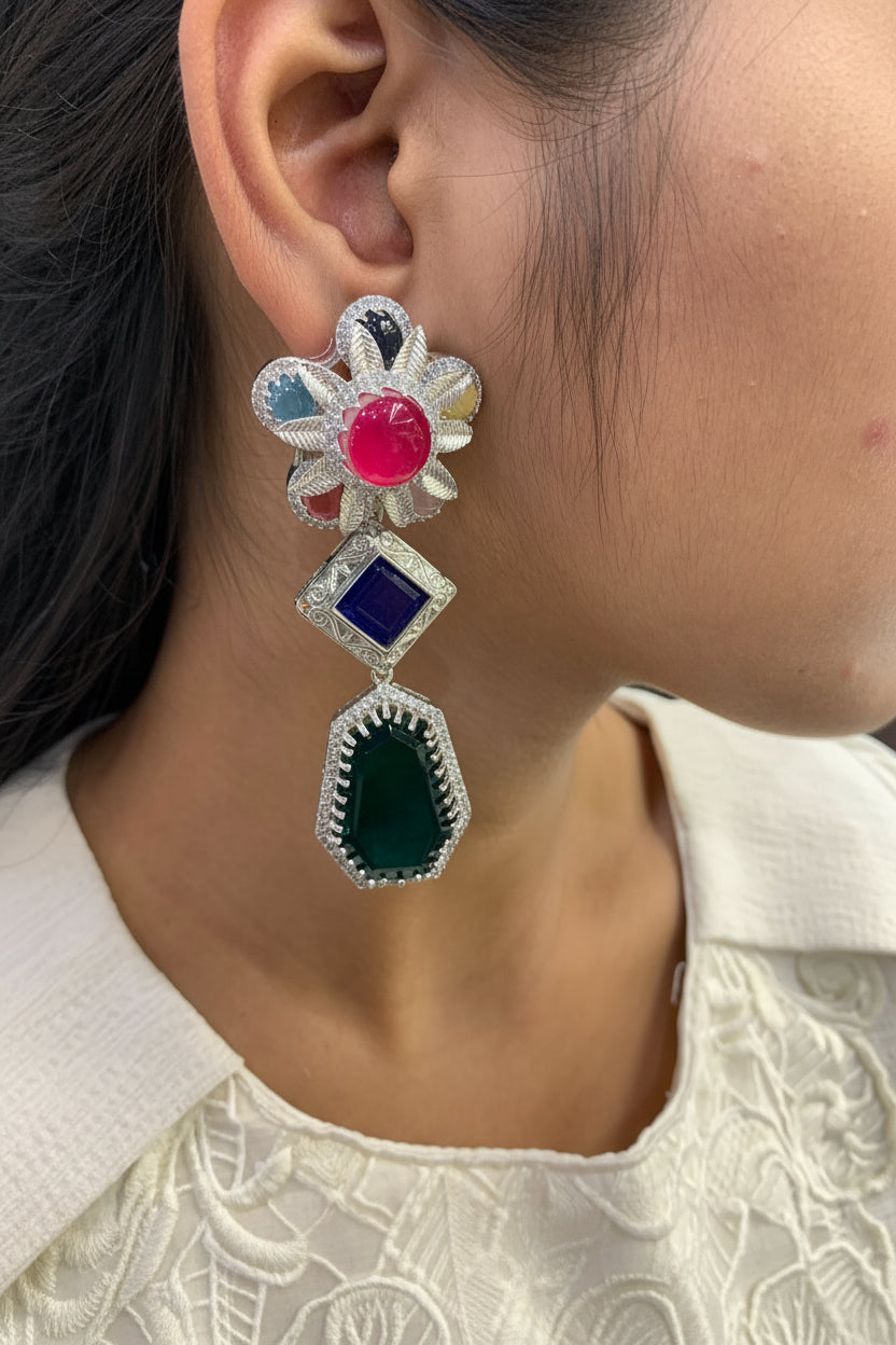 Blossom Tiered Drop Earrings