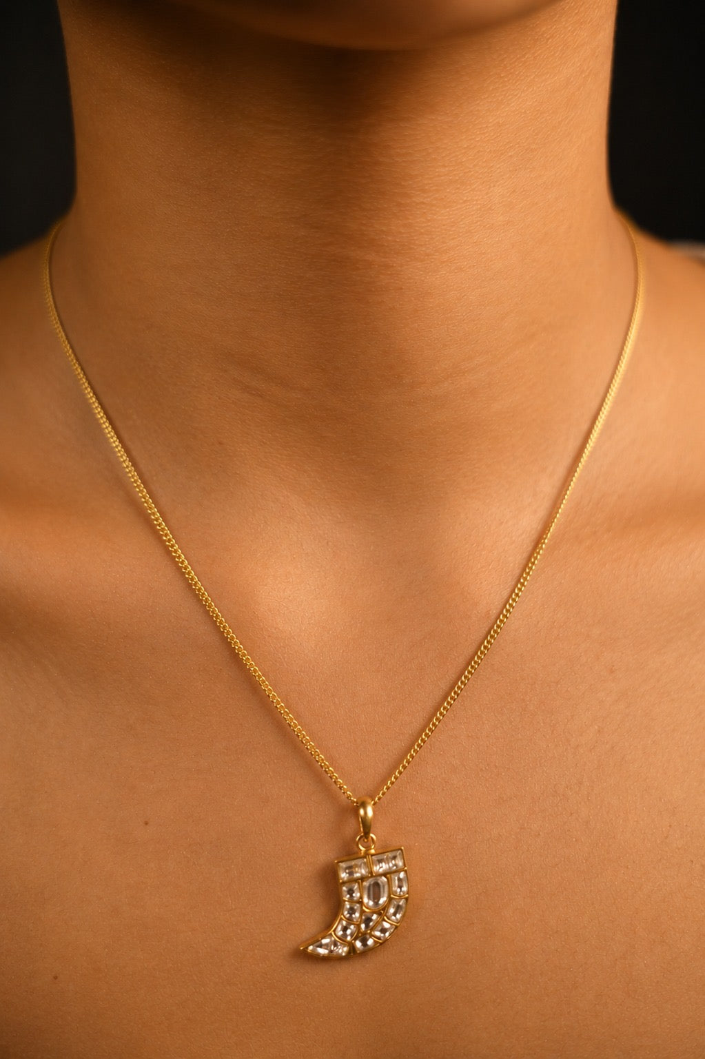Horn Pendant Necklace
