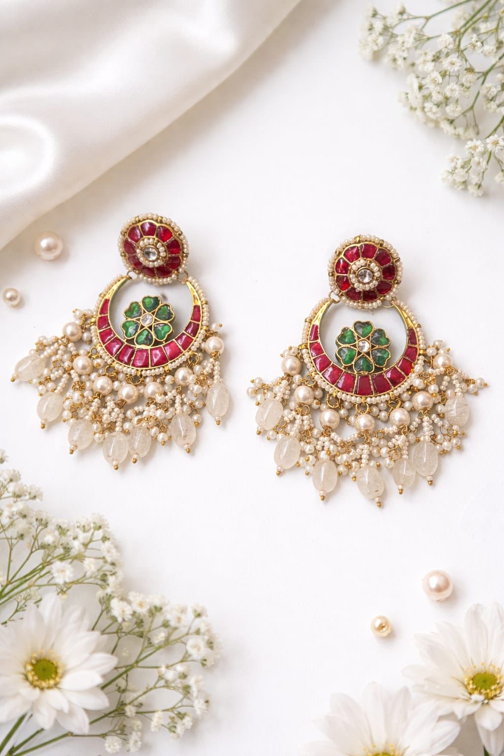 Rani Rouge Chandbali