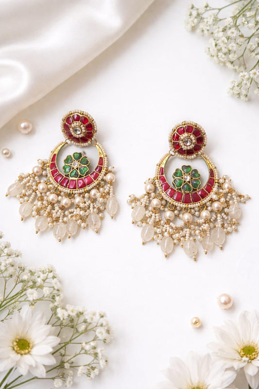 Rani Rouge Chandbali