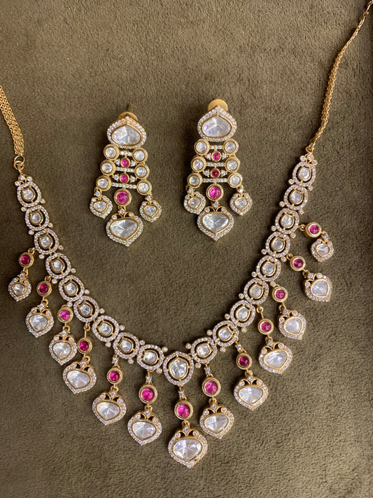 Heart-shaped drops set