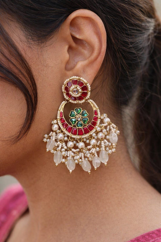 Rani Rouge Chandbali