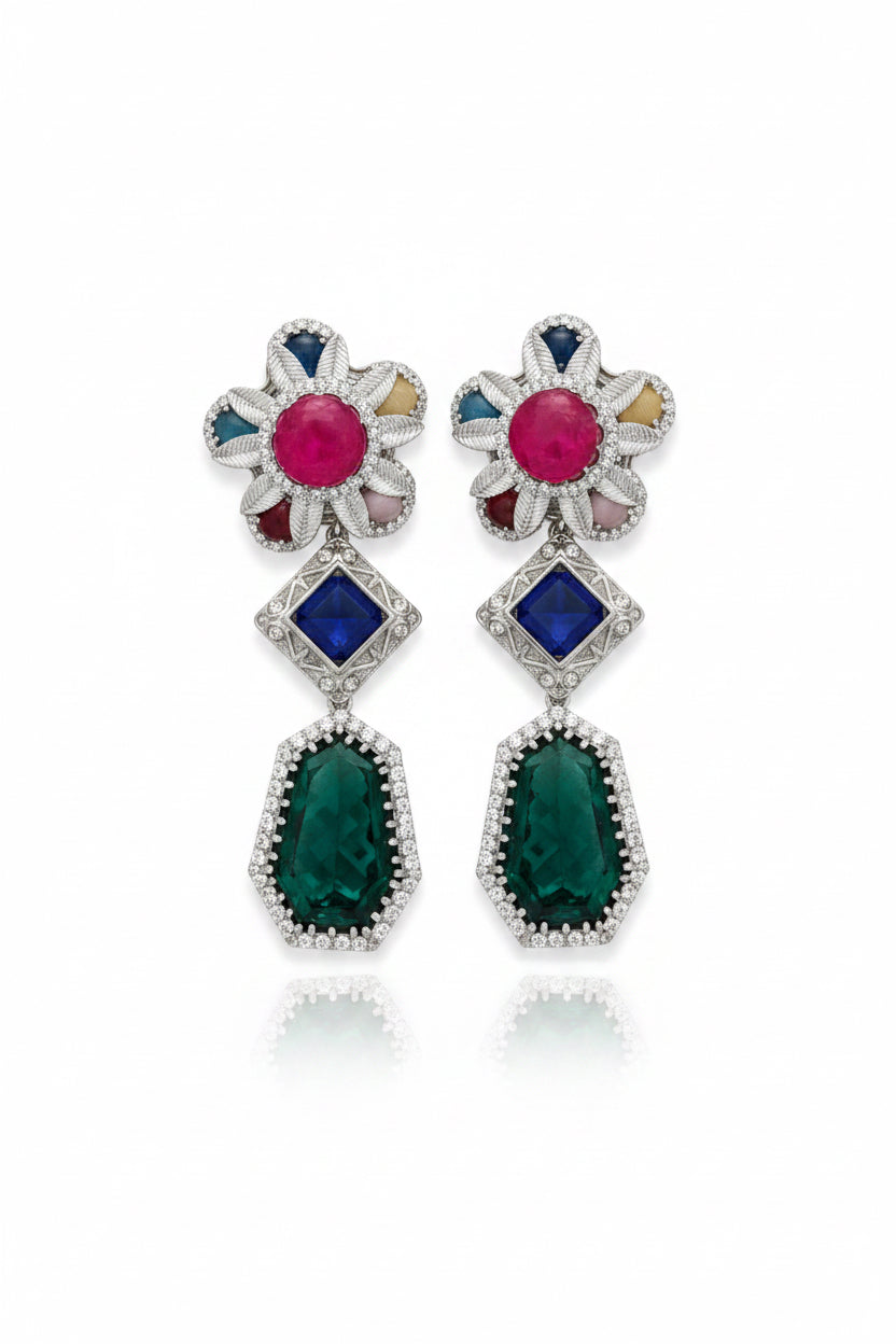 Blossom Tiered Drop Earrings