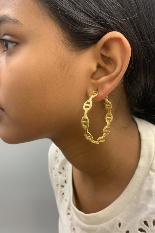 Oval Cut Hoops