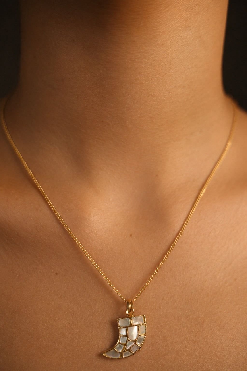 Horn Pendant Necklace