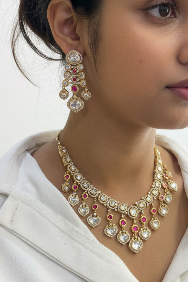 Heart-shaped drops set