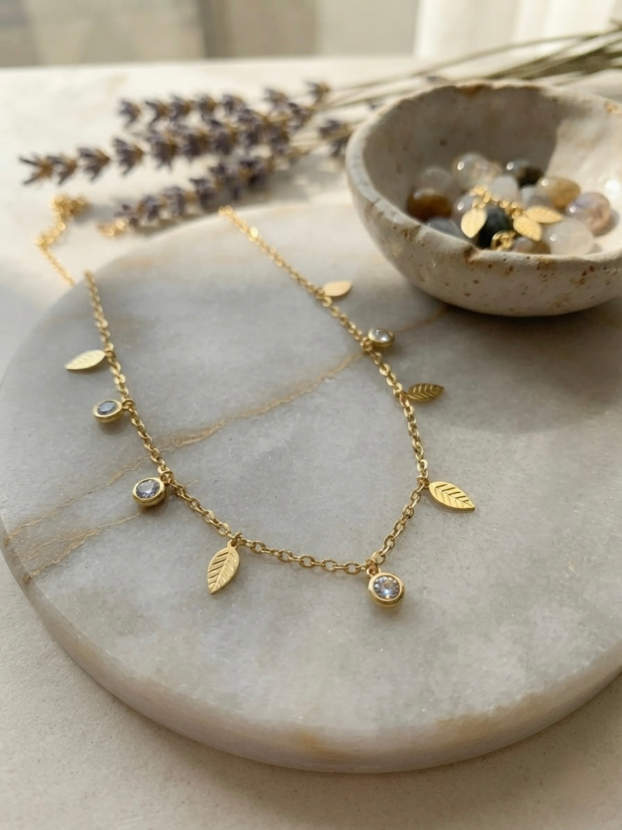 Aura Leaf Choker