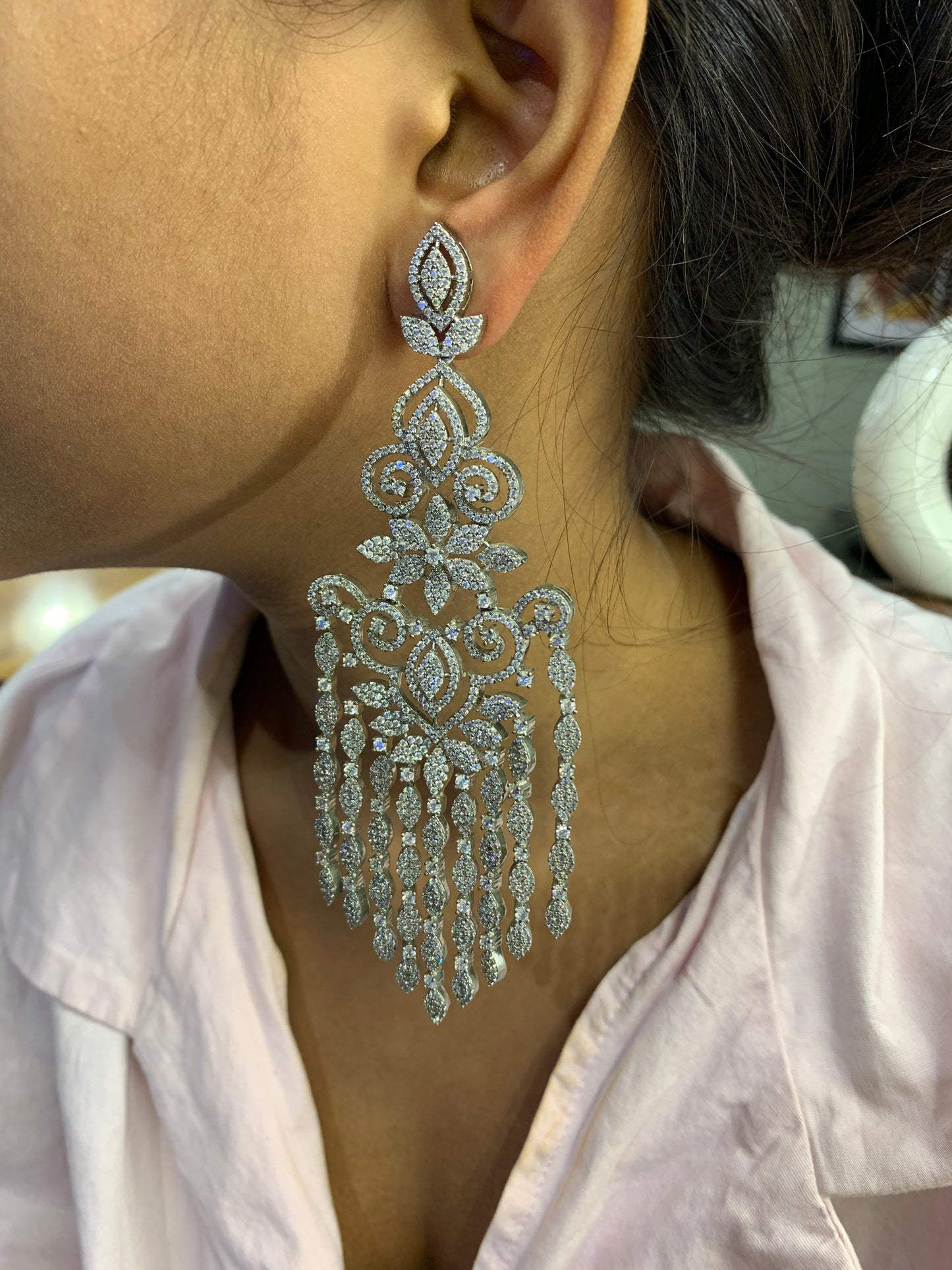 Elysian Cascade Chandelier Earrings