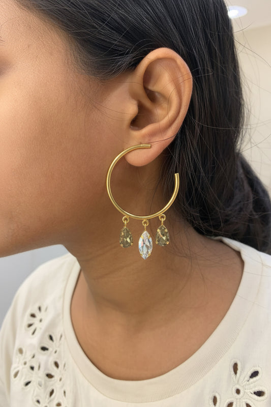 Crystal Hoops