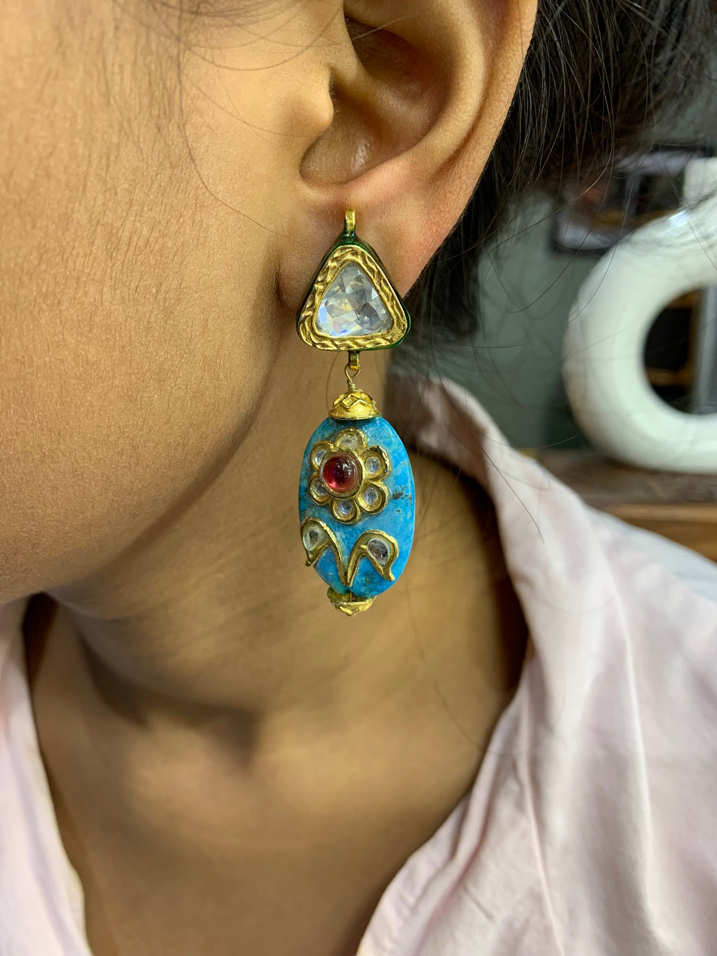 Elysian Turquoise Statement Earrings