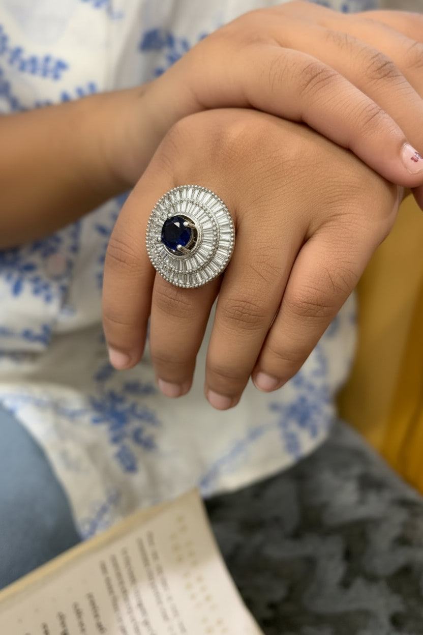 Blue Doublet Ring
