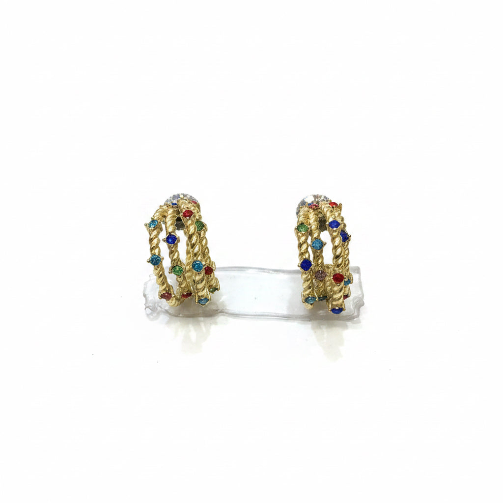 Multi stone Hoop