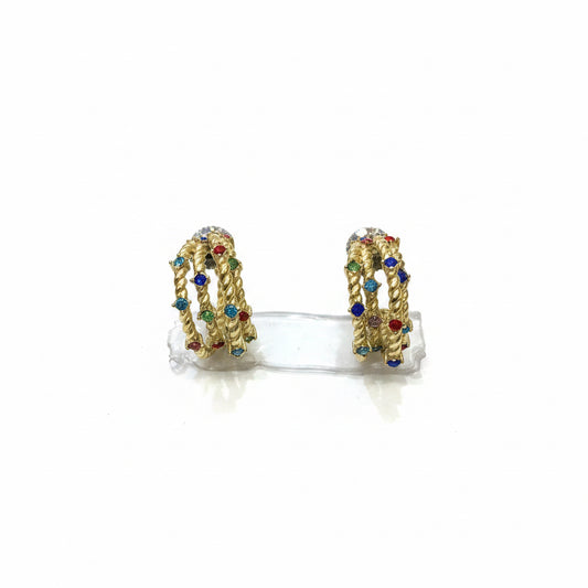 Multi stone Hoop
