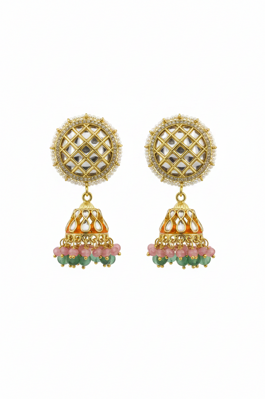 Dome-shaped jhumka
