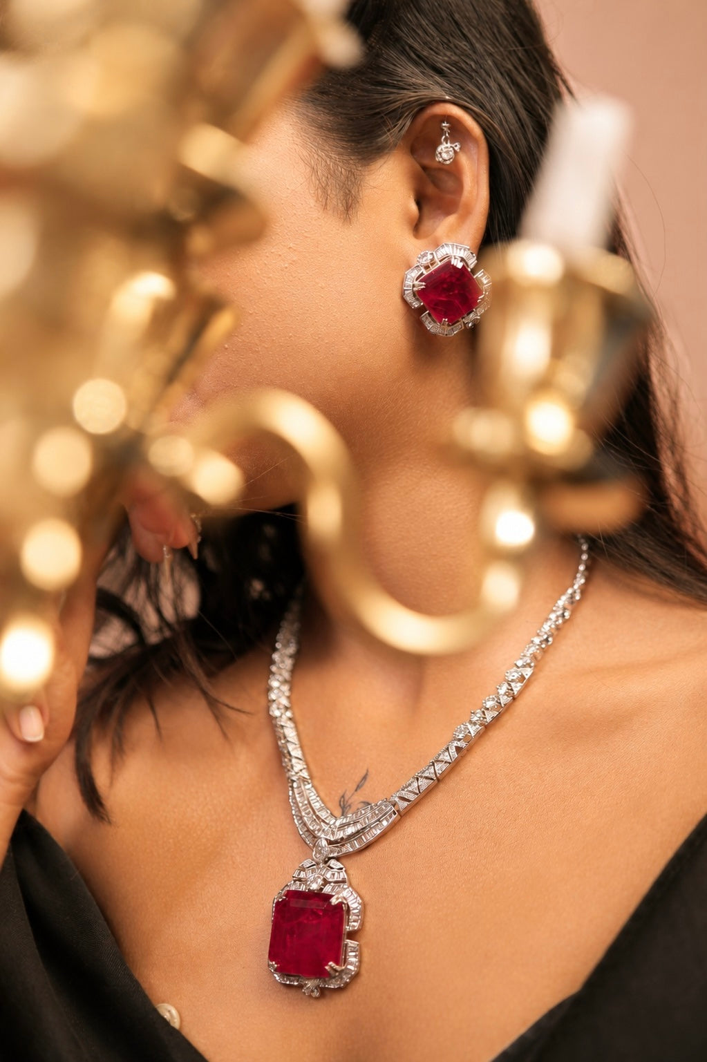 Red Empress Royale - Necklace Set