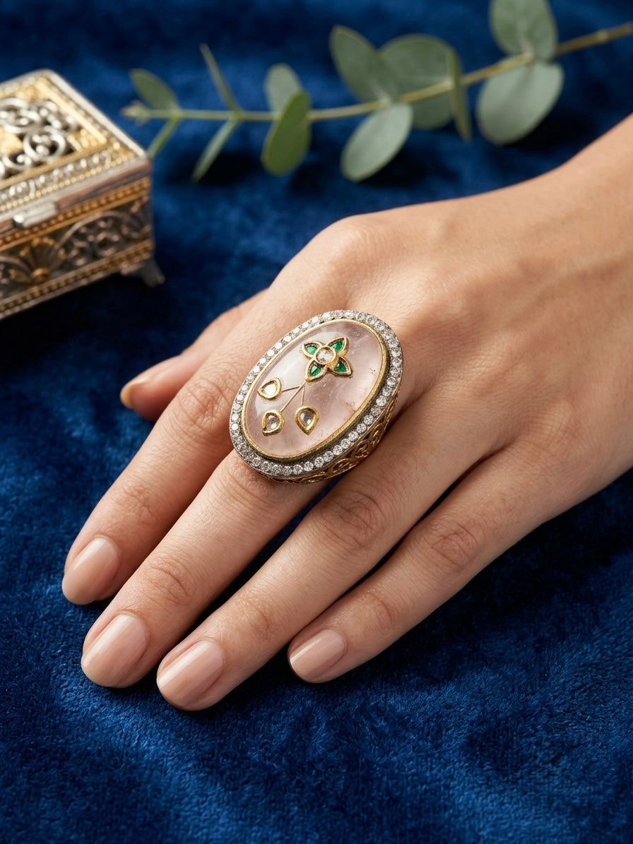 Rosé Garden Oval Ring
