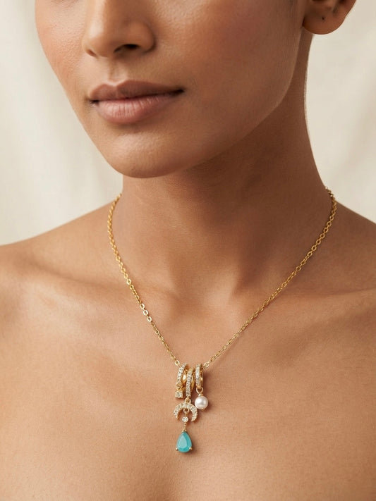 Luna & Turquoise Talisman Necklace