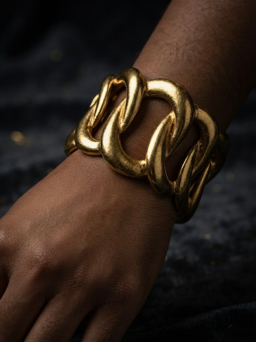Abstract Chain-Link Cuff