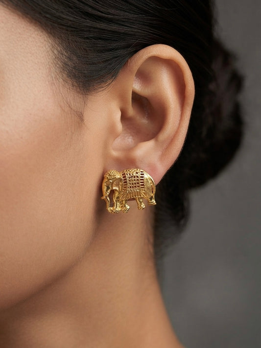 Filigree Elephant Studs