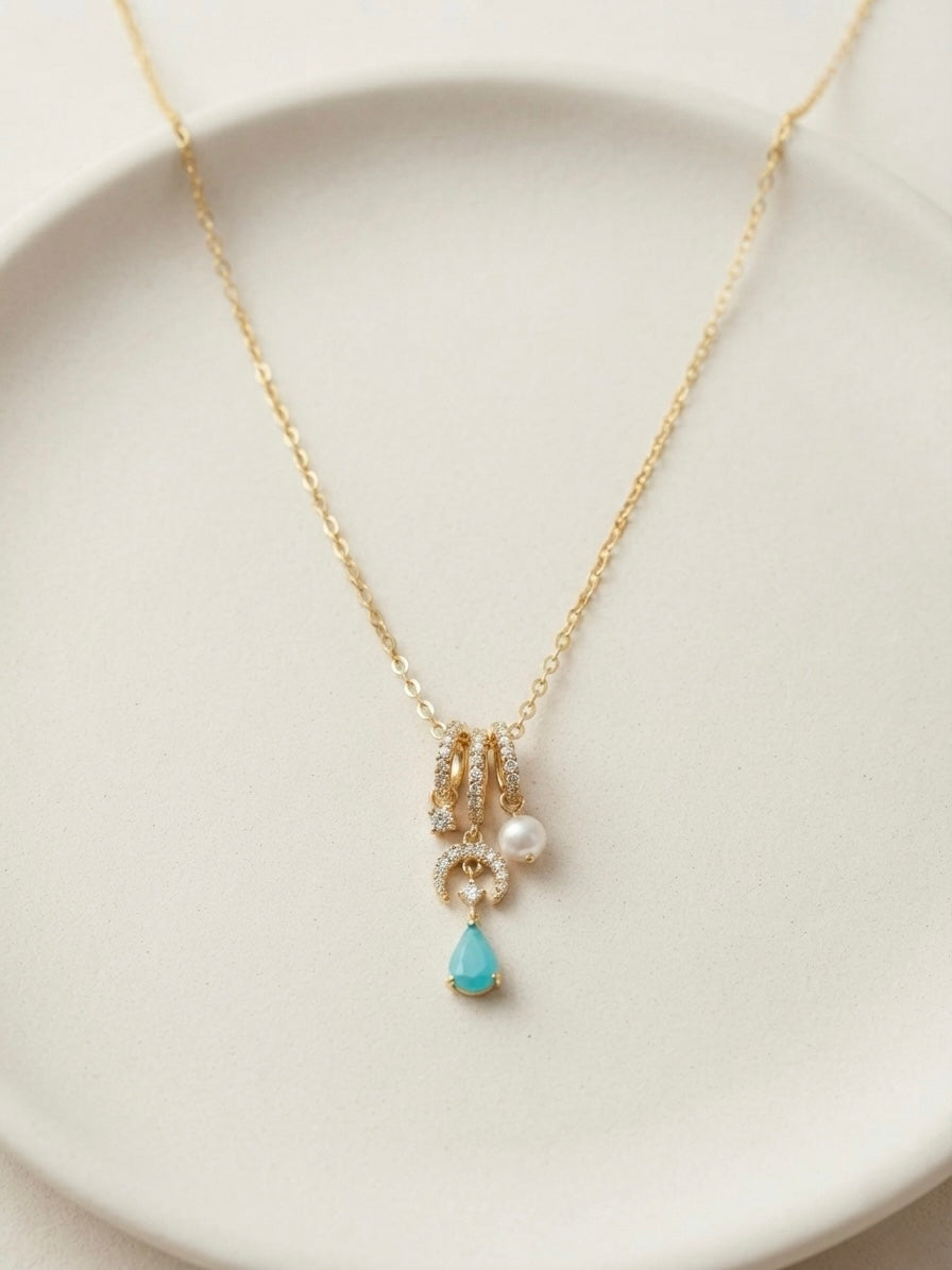 Luna & Turquoise Talisman Necklace