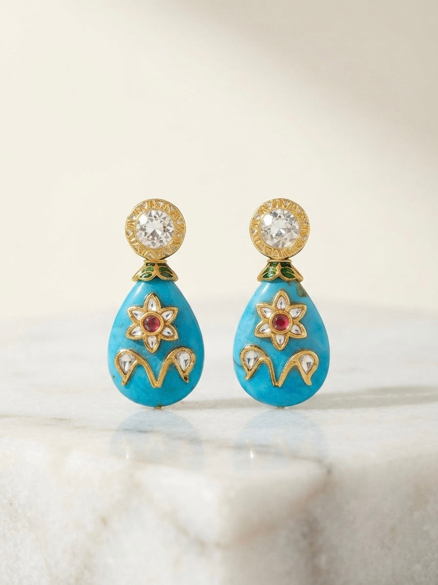 Celeste Turquoise Drops