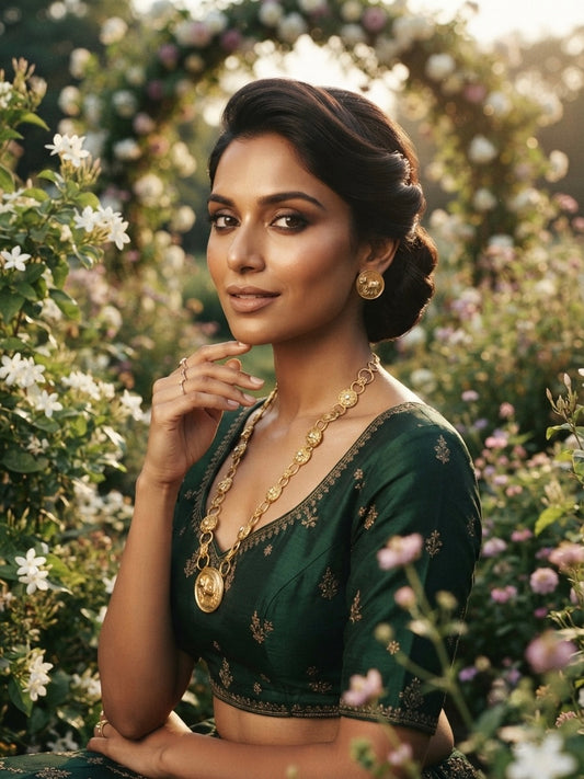 The Kamdhenu Divine Coin Necklace Set