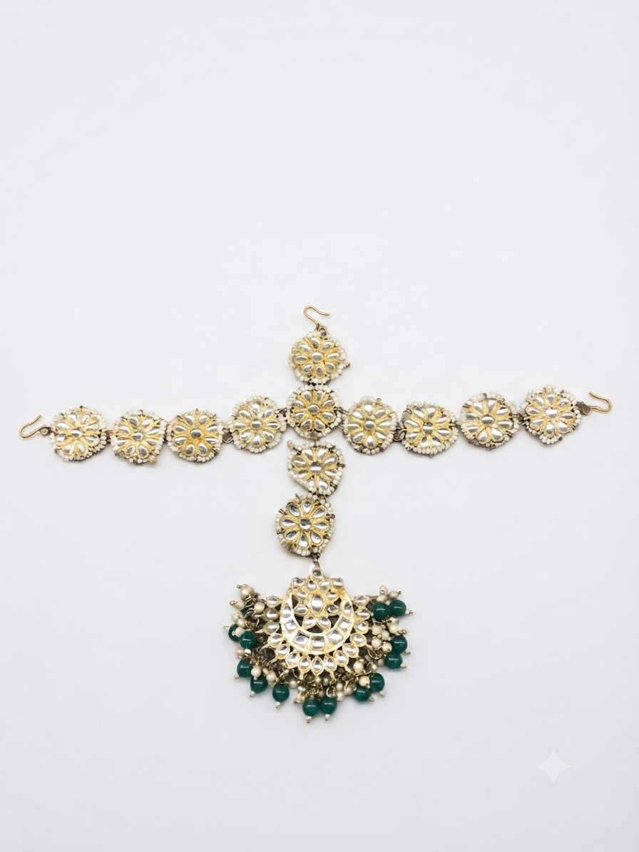 Royal Petal Kundan Mathapatti