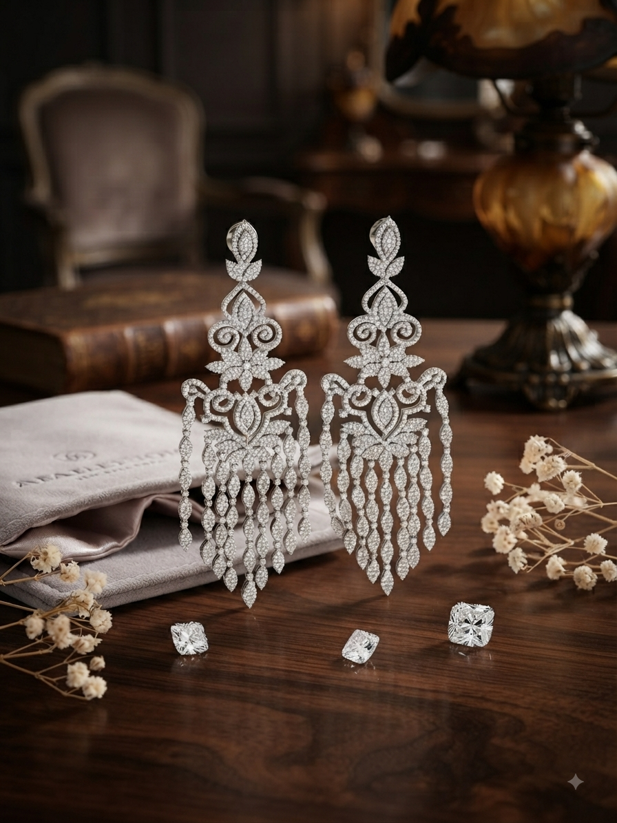 Elysian Cascade Chandelier Earrings