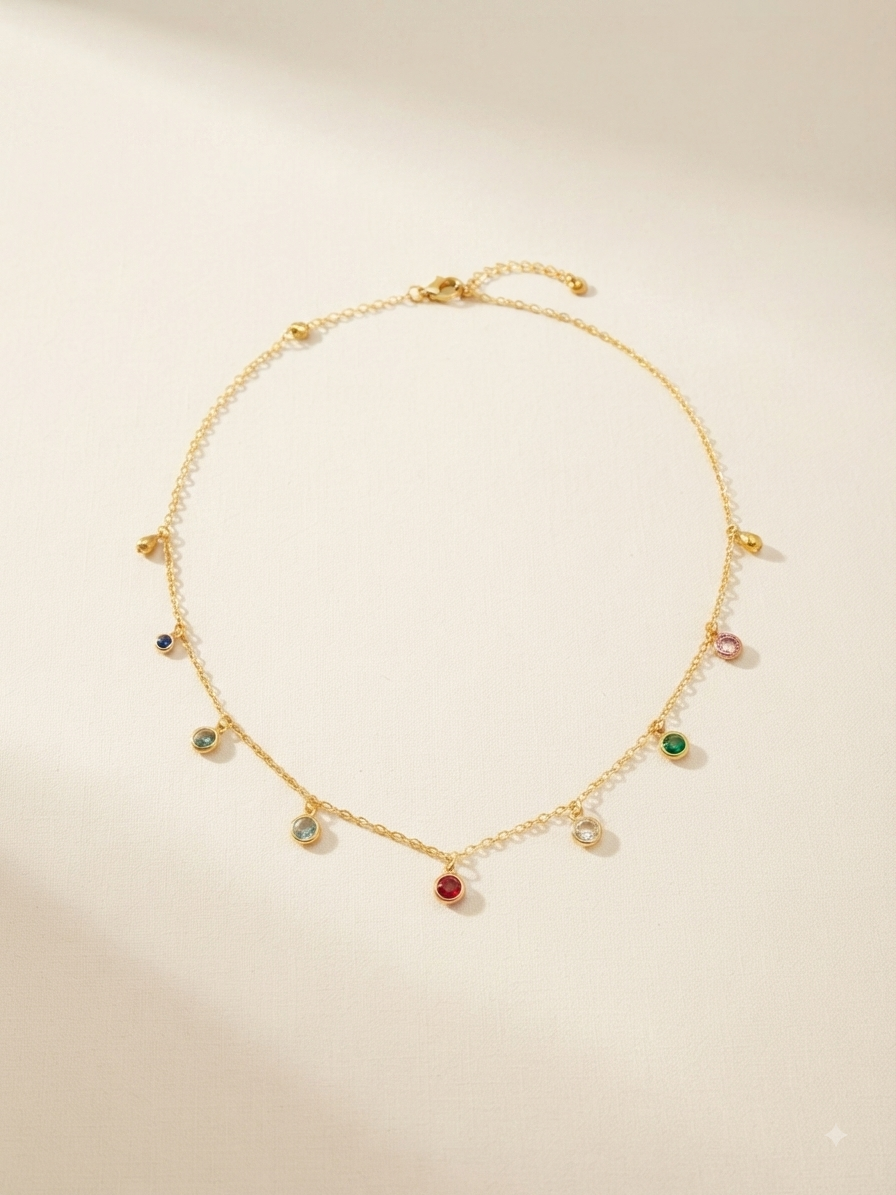 Rainbow Charm Necklace